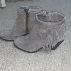 Sam Edelman fringe ankle boots